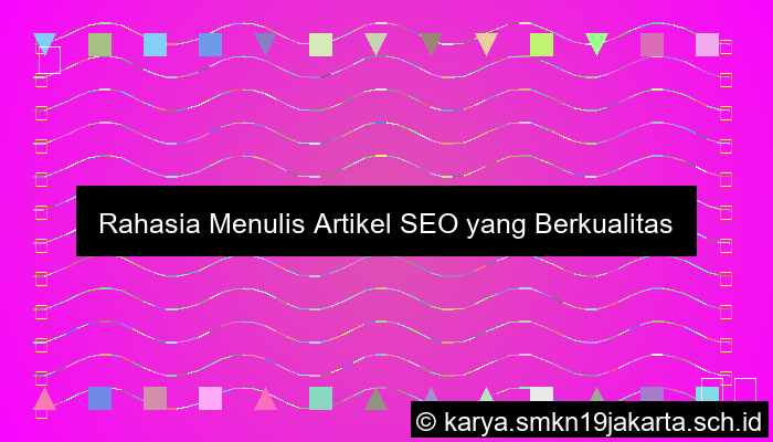 Karya Artikel