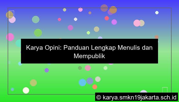 Karya Opini